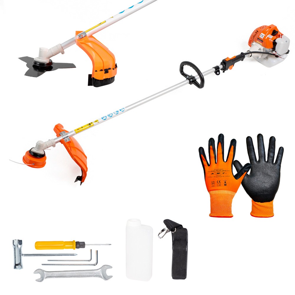 Decespugliatore a scoppio 52cc con accessori